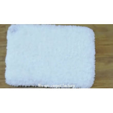 modern bathroom polyester faux white area rug and carpet